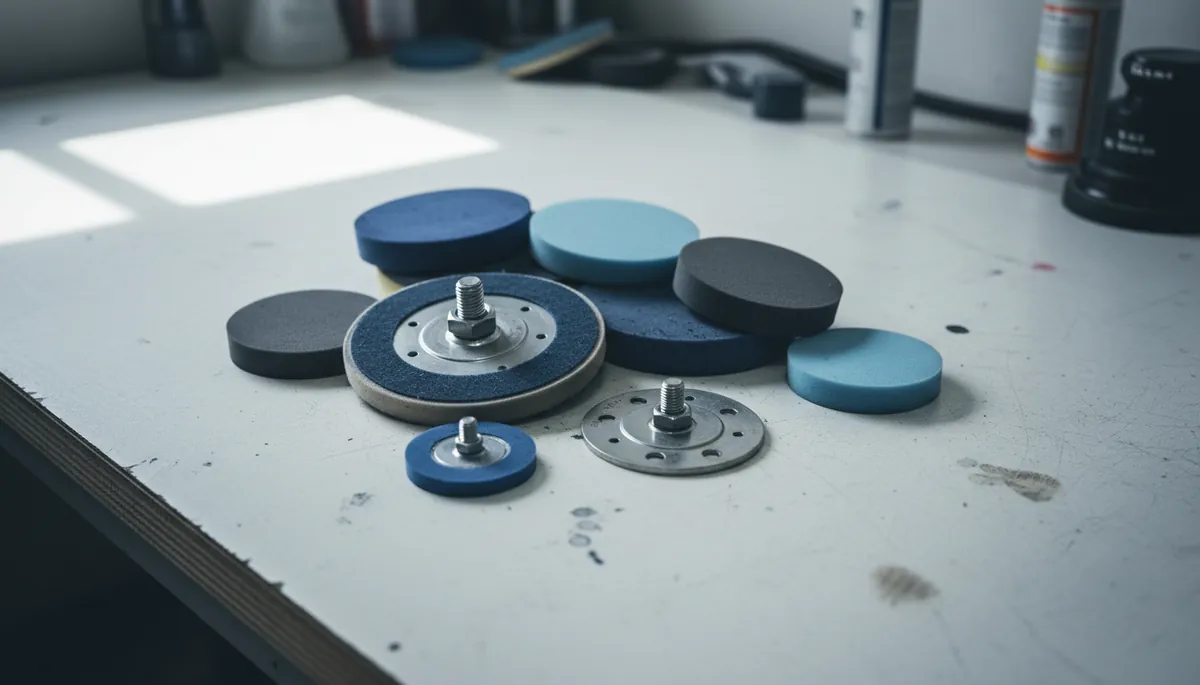 Compatibilité des plateaux et pads de polisseuse