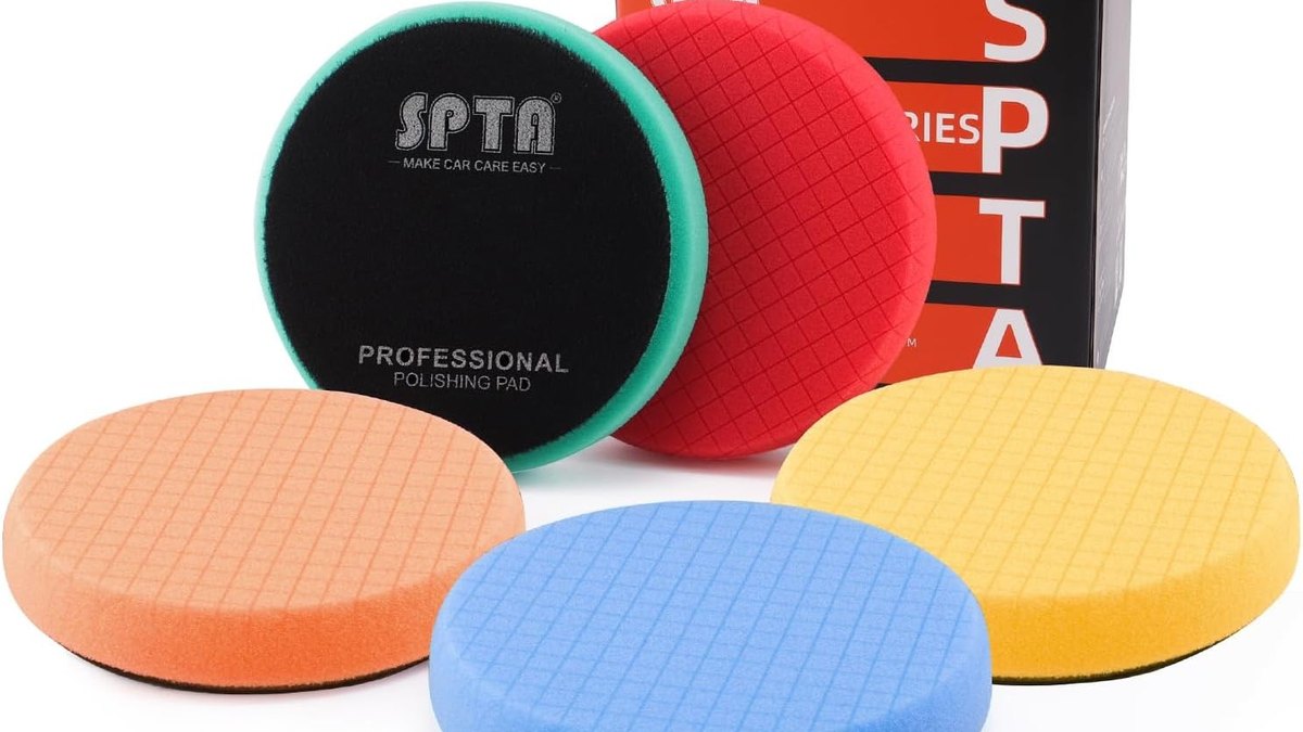 Polisseuse voiture en promo : meilleurs prix 2026 — comparatif 2026 (SPTA Polissage Pad, SPTA 5 Pièces 125mm/5 Pouces Éponge de Poliss)